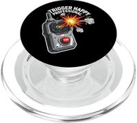Trigger Happy Professional Funny Remote Fire Button PopSockets PopGrip para MagSafe