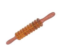 Trigger Point Masaje Stick Haya Rodillo Masaje Stick para Relajar Drenaje Linfático Portátil para Brazos y Glúteos (Marrón)