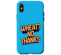 ¿Trigo? NO Gracias Ropa sarcástica Divertida celíaca sin Gluten Carcasa para iPhone X/XS