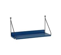 TriGold Alambre Metálico Estante Flotante,decoración Moderna del Hogar Estantes De Almacenamiento Montaje En Pared Monitor Estante para Sala De Estar Baño Cocina Azul 38x14x18cm(15x6x7inch)