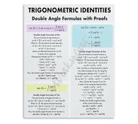 Trigonometry Proofs Metal Sign Double Angle Identities Chart Advanced Math Reference Guide For Students Teachers 8 X 12 inch