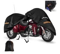 Trike - Funda para Motocicleta, Fundas para Harley Davidson de 3 Ruedas, Impermeable, Almacenamiento al Aire Libre, Refugio de Tela Oxford 420D Resistente para Honda Trike, Cubierta Triple Deslizante