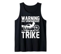 Triker Espontáneamente Siesta en mi Triciclo Recumbent Biker Camiseta sin Mangas