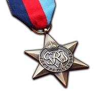 Trikoty Medalla de estrella de 1939-1945 de la Segunda Guerra Mundial más alta para el ejército, la Marina, la RAF, réplica de Jorge VI