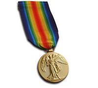 Trikoty Medalla de victoria WW1 Campaña de las Fuerzas Británicas e Imperiales 1914-1919 Premio militar para | Ejército | Armada | RAF | Réplica