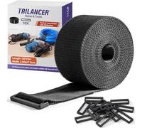 Trilancer Cintas de Sujeción de 7.5 cm x 5 m de Alta Resistencia con 10 Hebillas-Cintas Ajustables, Cortables a la Longitud Deseada, Reutilizables para Asegurar Cables,Manguera,Tubos,Bicicleta y Más