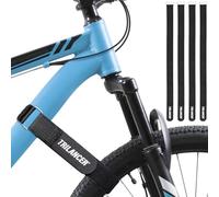 Trilancer Conjunto de 4 Correas de Sujeción Ajustables para Bicicleta, Esenciales para Transporte y Almacenamiento, Incluye Ganchos y Presillas, Soporte de Auto y Pared(75 cm x 3,8 cm)