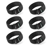 Trilancer Correas de Cincha Elástica con Tiras Antideslizantes,36 cm x 5 cm (Pack de 6)Correas con Hebilla Multiusos para Cables,Cuerdas, Mangueras, Bicicletas, Vehículos de Recreo, Pantalones, Ligas