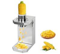 Trilladora eléctrica de maíz de acero inoxidable, alta velocidad de trilla, dientes ajustables para maíz fresco y cocido, uso comercial