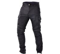 Trilobite Acid Scrambler Doublelayer Vaqueros de moto, negro, tamaño 32 38 para Hombres