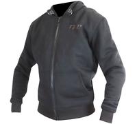 Trilobite Binder Sudadera con capucha con cremallera para motocicleta, negro/antracita, Talla XXL