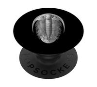Trilobite Fossil Dorsal Vista Científica Paleontología Arte PopSockets PopGrip Adhesivo