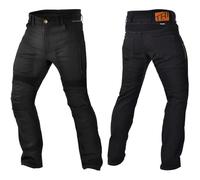 Trilobite Parado Doublelayer Vaqueros de moto, negro, tamaño 30 32 para Hombres