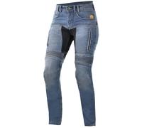 Trilobite Parado Doublelayer Slim Vaqueros de moto para mujer, Azul, Talla 32/34