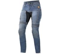 Trilobite Parado Doublelayer Slim Vaqueros de moto para mujer, azul, tamaño 26 32