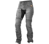 Trilobite Parado Grey Vaqueros de moto para damas, Gris claro, Talla 26/32