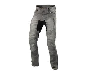 Trilobite Parado Pantalones de Moto Slim Fit, Vaqueros de Moto para Hombre, Protectores de Rodillas y Cadera, Gris, Largo, 30