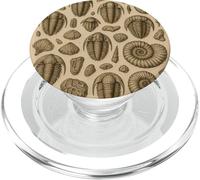 Trilobites Fossils and Rocks Pattern for Fossil Hunters PopSockets PopGrip para MagSafe