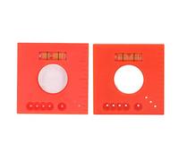 Trim Marks Offset Ruler 2 Pack | 45 Degree Cutting Guide & Level for Doors/Window Panes | Multifunction Parallel Line Marking Tool, ABS Material