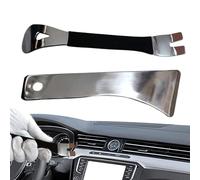 Trim Removal Tool, Stainless Steel Audio Prying Set, Sturdy Build Design, Portable Automotive Crowbar Kit for Dashboard, Upholstery, Window, Door, Rivet, Stereo, Windshield