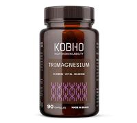 TRIMAGNESIUM Magnesio Bisglicinato, Malato y Taurinato + D-Ribosa + B6 + Selenio - Energía, Recuperación Muscular y Descanso - 90 Cápsulas