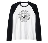 TRI'MASTE Triatleta Triatlón Vintage Om Mandala Inspirado Camiseta Manga Raglan