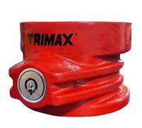 Trimax TFW80HD - Cerradura de Pasador King para 5ª Rueda, Color Rojo