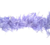 Trimits Boa de Plumas Marabú 1,8m x 12cm - Bufanda de Plumas para Disfraz, Fiestas, Vacaciones, Festivales, Pride, Despedida de Soltera, Despedida de Soltero, Halloween, Árbol de Navidad - Lila