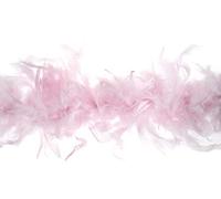 Trimits Boa de Plumas Marabú 1,8m x 12cm - Bufanda de Plumas para Disfraz, Fiestas, Vacaciones, Festivales, Pride, Despedida de Soltera, Despedida de Soltero, Halloween, Árbol de Navidad - Rosa
