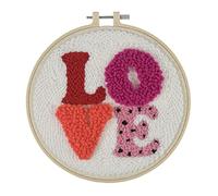Trimits Kit de aro de aguja perforadora, 20,3 cm, amor