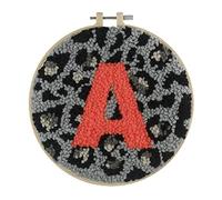 Trimits Kit de aro de aguja perforadora, 20,3 cm, monograma de estampado animal