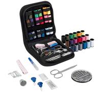 Trimits Kit de costura de viaje - Estuche portátil para adultos, principiantes, bricolaje, hogar, viajes, emergencia, reparación de botones y arreglos de ropa con agujas de hilo, tijeras, botones de