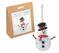 Trimits Kit de decoración de fieltro navideño, 11 x 13 cm, muñeco de nieve