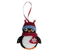 Trimits Kit de decoración navideña de Fieltro, pingüino, 12 x 10 cm