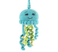 Trimits Kit de medusa de ganchillo Amigurumi (8 x 8 x 18 cm) - con hilo, aguja de ganchillo, marcadores de puntos, aguja, ojos, relleno e instrucciones - Crea este divertido personaje.