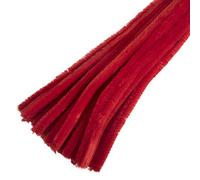 Trimits Limpiadores de tuberías de Chenilla Jumbo, Synthetic, Red, 30cm x 12mm