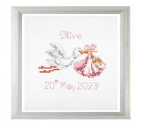 Trimits Mini kit de punto de cruz, 13 x 13 cm, nuevo bebé