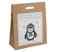 Trimits Mini kit de punto de cruz, 13 x 13 cm, pingüino
