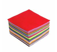 Trimits Paquete de fieltro acrílico para manualidades, Colores Surtidos (42 Piezas), 15x15cm