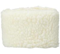 Trimits Ribete sintética, Piel de Oveja Blanca, 2m x 80mm