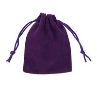 Trimming Shop 10 bolsas de terciopelo con cordón - Pequeñas bolsas de regalo de terciopelo morado para bodas fiestas, bolsas de manualidades, 7 x 9 cm