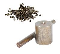 Trimming Shop 100 Set 3mm Ojales con 3 Ojales Herramienta de Ajuste Ojales Perforadora Kit para Cuero, Tela, Zapatos, Bolso de Mano, Bolsos, Reparación Ropa, Creación Manualidades, Bronce