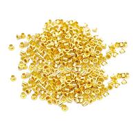 Trimming Shop 100 x 2mm Ojales para Ropa y Cuero Manualidades - Ojales para Añadir Listones, Cordón y Tela Artesanía Costura Proyectos - Ideal para Bolsas, Manualidades, y Ropa Reparación - Oro, 2mm