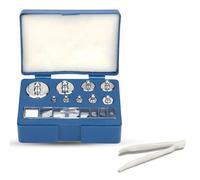 Trimming Shop 100g y 500g Escala Peso para de Precisión Calibrado Balanzas - Acero Niquelado Revisar la Exactitud Tanto en Bolsillo Digital - Diseñado Preciso Re-Calibration (17 Piezas-200g)