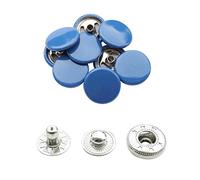 Trimming Shop 15mm S Primavera Botones a Presión En Bronce 4 Parte, Durable Y Ligero, Metal Cierres para Chaquetas, Jeans, Cuero Manualidades, Tiras Y Costura Proyectos, Ropa Reparación - Azul Real