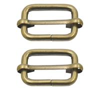 Trimming Shop 25mm Triglide Bronce Deslizador Hebilla para Correas Tiras, Mochila, Cierres Correas, Mascota Cuellos y Bolso Accesorios, Resistente, Ligero - Bronce, 2pcs