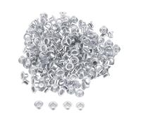 Trimming Shop 2mm Ojales de Latón, Duradero & Óxido - Prueba Ojales para Bebé Muñecas, Bricolaje Proyectos, Artes & Manualidades Decoración, Ropa Etiquetas (Plateado, 100pcs)