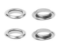 Trimming Shop 30mm Plateado Ojales Anillos con Arandelas - Ideal para Cuero Manualidades, Cortinas, Cortinas Y PVC Banderas (10 Piezas)
