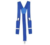 Trimming Shop 35mm Tirantes para Hombre en Francia Azul - Resistente con Clip Tirantes - Totalmente Ajustable y Elástico