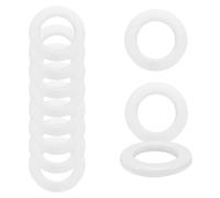 Trimming Shop 42mm Plástico Ojales Arandelas con Arandelas para Cortinas, Cortinas o Lonas Blanco, Large, L